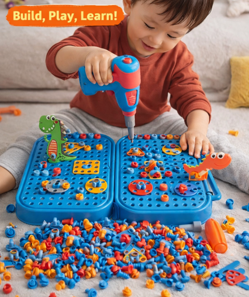 Dino Drill Adventure Kit – STEM Building Toy